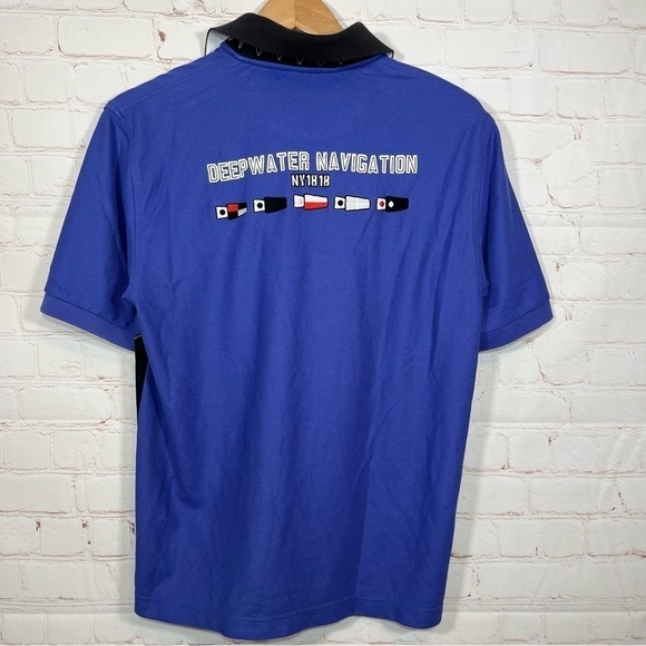 Brooks Brothers Shirt Mens Small Rugby Polo 1818 Pro Sport Deepwater Navigation - Picture 7 of 14